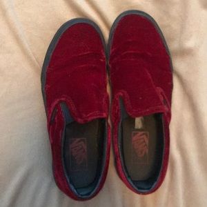 Red Velvet Vans